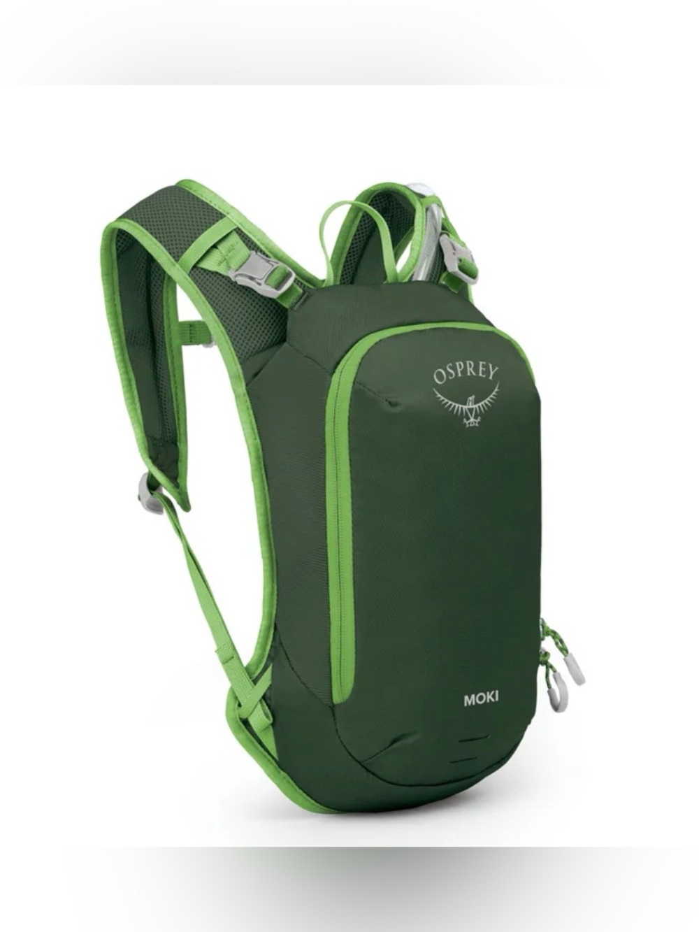 Osprey Moki 3L Kids' Biking Backpack with Hydraulics Reservoir, Green Canopy NEW
